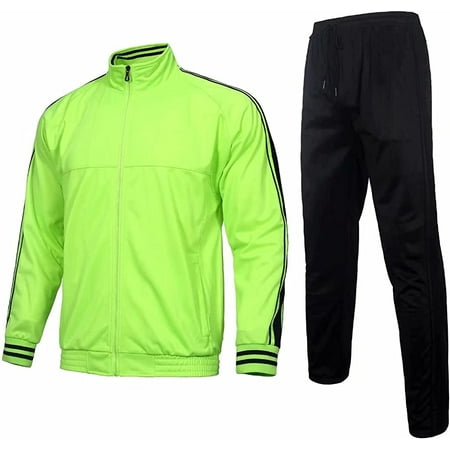 Tracksuit Men,Casual Outfit Athletic Sweatsuits for Men Jogging Suits Sets  2 pcs, Neon Green, 5X-Large | Walmart Canada
