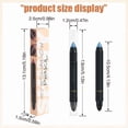 thumbnail image 3 of Eyeshadow Stick,Brightening High-gloss Shimmer Shadow Double-headed Eyeshadow Stick Waterproof Eye Shadow Pen for Women Eye Makeup for Party Cosplay Dating, 3 of 4
