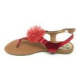 thumbnail image 5 of Victoria K Women's PomPom With Side Buckle Sandals, 5 of 5