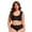 Noir, variante sur Top-kevin Maillot de Bain Bikini pour Femme Grande Taille, Ensemble à Volants, Cordon à Nouer, Taille Haute, 2 Pcs
