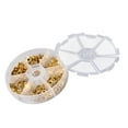 thumbnail image 4 of Shisuyan 1 Box Flower Bead Caps Toppers Bead Caps for Jewelry Making Golden DIY Projects, 4 of 8