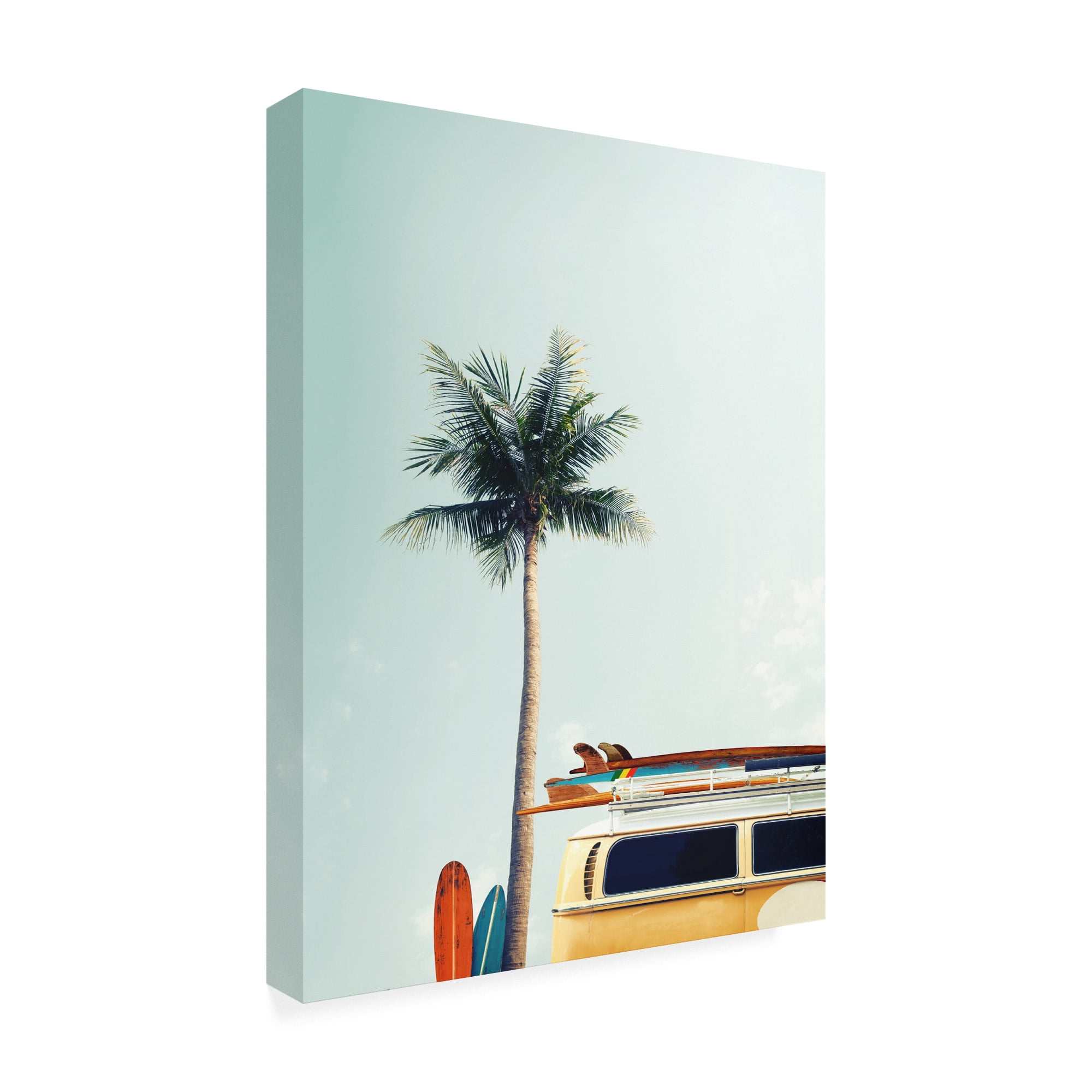Trademark Fine Art 'Surf Bus Yellow Fabrikken' Canvas Art by Design Fabrikken