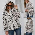 thumbnail image 2 of Abrigos Cálidos de Invierno Para Mujer Abrigo de Imitación Chaqueta de Imitación Peluda Cálida Ropa de Abrigo de Manga Larga Odeerbi ODB-6, 2 of 9
