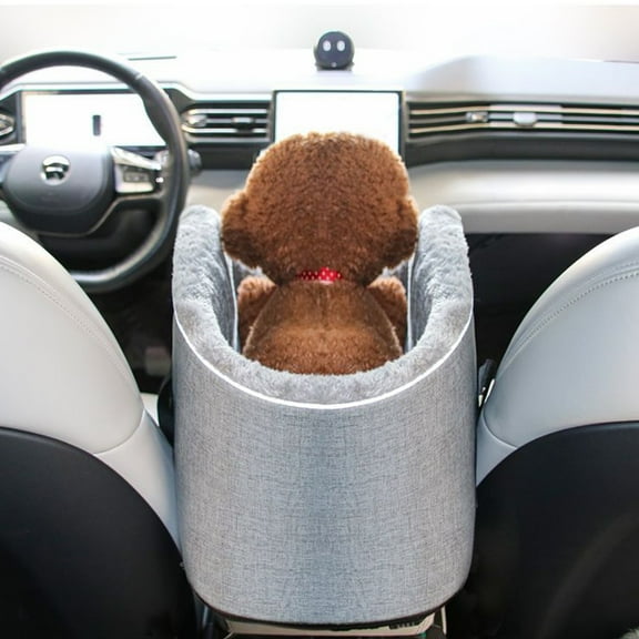 SNGMN Dog Car Seat for Small Dogs and Cats Detachable Washable Pet Booster Seat Fits Car Center Console Home Travel Car Cushion Outing Handbag