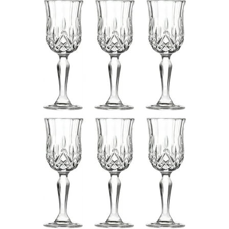 Barski Liquor Glass - Stemmed Glasses - Set of 6 - Glass - Crystal Glass - Designed - Use it for - Sherry - Shot - Vodka - Liquor - Cordial - Each Glass is 2 oz Made in Europe