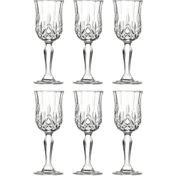 Barski Liquor Glass - Stemmed Glasses - Set of 6 - Glass - Crystal Glass - Designed - Use it for - Sherry - Shot - Vodka - Liquor - Cordial - Each Glass is 2 oz Made in Europe
