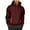 Wine002, variant on qolati Hoodies for Men Cargo Pullover Sweatshirt Hooded Lightweight Fashion Drawstring Fleece Winter Warm Athletic Workout Tops with Zipper Pockets Black L