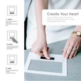 thumbnail image 4 of Marco de fotos Pearhead Heart con huella digital de 4 x 6 pulgadas, color blanco, 4 of 7