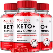 Gold Lab Solutions Keto+ACV Gummies Weight Loss and Wellness Support (5 Pack)