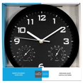 thumbnail image 2 of Hauz - Round Wall Clock, 10" Diameter, Quartz Precision, Black, 2 of 2