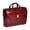Cherry Red, variant on McKlein  Servano Black Leather Small Ladies Laptop Brief