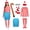 Women, variant on Alaiyaky Red and White Striped Costume Suit, Halloween Costumes Striped Shirt with Hat Glasses, Men Women Halloween Costumes World Book Day Outfit