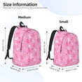 thumbnail image 3 of Rateoe Breast Cancer Awareness (3) Pattern Canvas College Laptop Backpack,Travel Daypack,Durable Rucksack Travel Notebook Bag School Backpack Book Bag for Men Women-Medium, 3 of 7