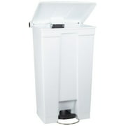 Rubbermaid Commercial Step-On Trash Can 8 Gallon White FG614300WHT
