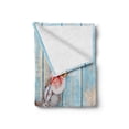 thumbnail image 2 of Letter V Soft Flannel Fleece Throw Blanket, Nautical ABC with Beach Inspired Coastal Oceanic Marine Elements, Cozy Plush for Indoor and Outdoor Use, 50" x 70", Dark Coral Pale Blue, by Ambesonne, 2 of 6