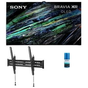 Sony XR77A95L 77 Inch QD-OLED 4K UHD Smart Google TV with AI Upscaling with a Walts TV Large/Extra Large Tilt Mount for 43 inch-90 inch Compatible TV's and Walts HDTV Screen Cleaner Kit (2023)