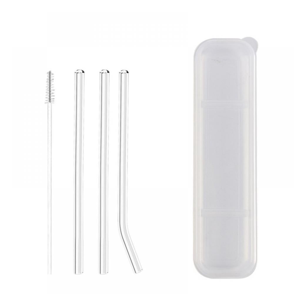 Simax Reusable Glass Drinking Straws - For Smoothies, Boba, Milkshake, Iced  Coffee, etc. - Shatter Resistant Borosilicate Glass Straws For Hot And