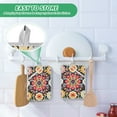 thumbnail image 4 of Yayeee Pot Holders Kitchen Heat Resistant with Pocket 7"x9.8" Cotton Oven Cooking Hot Pads, Colorful Floral Pattern, 4 of 7