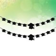 thumbnail image 4 of 2 Sets Graduation Banner Bachelor Bunting Graduation Party Photo Prop School Class Party Pull Flag (Black), 4 of 8