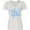 AA-White, variant on Inktastic Happy Hanukkah Blue Stars of David and Snowflakes Women's V-Neck T-Shirt