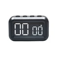 thumbnail image 1 of Inteprter Temporizador digital con funcionamiento silencioso para mañanas tranquilas Reloj despertador digital con cronometraje preciso Muebles de oficina en casa negro, 1 of 6