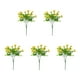 thumbnail image 1 of Surtido de Flores Artificiales con Hojas de Eucalipto y Pensamientos | Decoración para El Hogar (Interior y Exterior) - Juego de 5 Piezas, 1 of 5