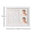 thumbnail image 3 of Photo Frame With Mud for Baby Girls Boys Hand & Footprint Nursery Decor Baby Gift, 3 of 8
