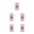 thumbnail image 1 of Transemion Space-Saving Storage Jar Set Neatly Store Kitchen In Style Versatile Kitchen Storage Jars Airtight Jars Kitchen Pink tea 5Set, 1 of 6