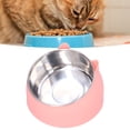 thumbnail image 4 of Heating Cat Bowl Cat Bowl Cat Food Bowl Stainless Steel Food Bowl Pet Heating Bowl Nordic Stainless Steel To Protect Cervical Spine Constant Temperature Cat Food Bowl US Plug, 4 of 8