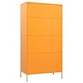 thumbnail image 2 of vidaXL Garde-Robe Jaune Moutarde 90x50x180 cm Acier, 2 of 4