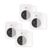 Blue Octave BDW82 In Wall 8" Speakers 2 Way Home Theater Surround Sound 2 Pair Pack