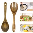 thumbnail image 3 of HEALEEP 2Piece Wood Cooking Utensils for Eating Salad Servers Set Dishwasher, 3 of 7