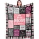 thumbnail image 1 of LHSHID Gifts for Mom Blanket Mom Birthday Gifts Mothers Day Birthday Gifts for Mom Mom Gifts from Daughters Son Gifts for Mom Birthday Christmas Best Mom Ever Blankets Throw 50"x60", 1 of 7