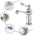 thumbnail image 2 of Bathroom Faucet, Single Lever Bathroom Faucet Chrome, For Bathroom ..._Perfect Gift, 2 of 5