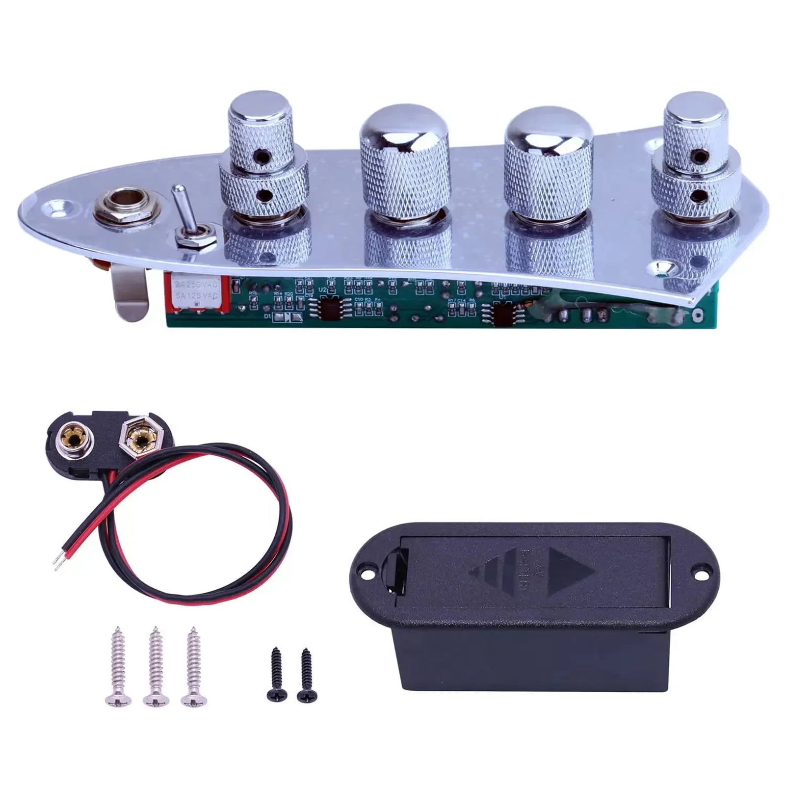 Guitar Prewired Harness 5 Way Prewired Loaded Prewired Control Plate Harness Converter Knobs Replacement for Guitar Part