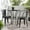 Black, variant on KOSSMAI 3-Piece Patio Outdoor Dining Table Set, Two Dining Chairs and one Dining Round Dining Table for Outdoor, Garden, Patio, Teal