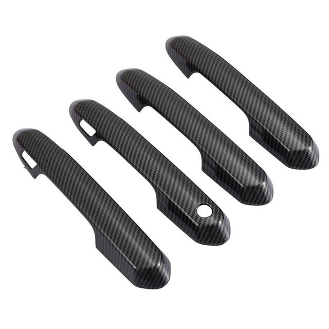 Riwesomey 4 Uds cubierta de la manija cerradura de la puerta tapa de decoración cromada manijas embellecedor exterior del coche accesorios de repuesto Ventana automotriz Riwesomey VI021347-00B