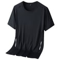 thumbnail image 3 of cfhntfmh Mesh Workout Shirts for Men Athletic Training Short Sleeve Tops Lightweight Breathable T-Shirts for Running, 3 of 6