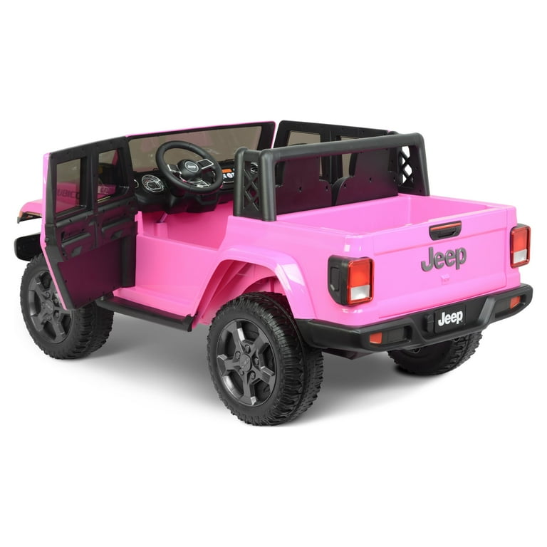12V Jeep Gladiator Battery Powered Ride on by Hyper Toys Pink