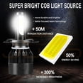 thumbnail image 2 of Applies to Honda car headlight kit with H4 LED headlights and high beams., 2 of 8
