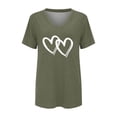 thumbnail image 4 of beishanbush Spring Sales Saving $10 Casual Workout T Shirts Tops Women's Print T-Shirt,Round Neck Short Sleeve Lightweight Soft Casual Summer Under $10, 4 of 5