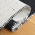 thumbnail image 6 of SAFAVIEH Montauk Tanja Checkered Cotton Area Rug, Black/Ivory, 6' x 6' Square, 6 of 6