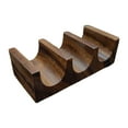 thumbnail image 2 of jifeng Wooden Tacos Holder Food Display Food Serving Stand Taco Rack for Restaurant Triple, 2 of 9