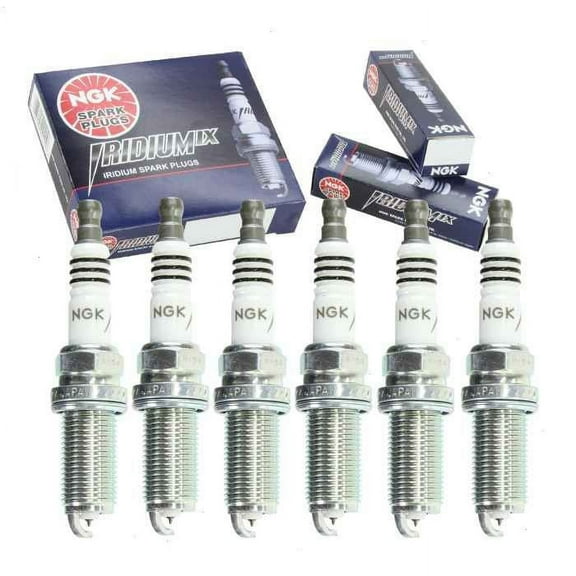 6 pc NGK Iridium IX Spark Plugs compatible with Toyota Tacoma 4.0L V6 2005-2015