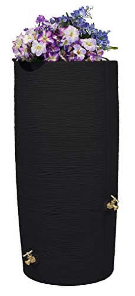 Good Ideas Impressions Stone 50 Gallon Rain Saver - Black