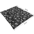 thumbnail image 3 of Black Occult Symbol Pattern Blanket,Comfortable Soft Flannel Throw Blanket,All Season,Warm Lightweight Blankets for Sofa Bed Couch Living Room Chair,50"x60", 3 of 4