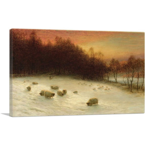 ARTCANVAS When The West With Evening Glows Canvas Art Print by Joseph Farquharson - Size: 40" x 26" (1.50" Deep)