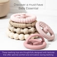 thumbnail image 4 of Sperric Silicone Stacking Toy – Premium Stacking Teethers - Interactive and Fun Baby Stacking Toys - Teeth Soothing for 6-12 Month, Pink, 4 of 6