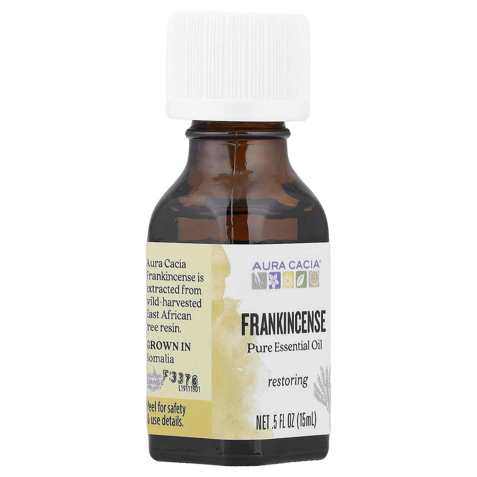 Aura Cacia Frankincense Pure Essential Oil 0.5 fl oz Liq