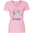 thumbnail image 3 of Inktastic I'm a Mamacorn, like a normal Mom, but magical Women's V-Neck T-Shirt, 3 of 5